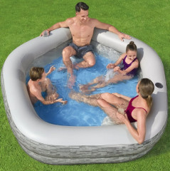 Бассейн надувной «TruPrint Stone Family» - Фото 1