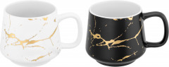 Набор кружек с крышками «Золотой мрамор» - Фото 4