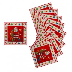 Салфетки бумажные «Дед Мороз с подарками» (набор 20 штук) - Фото 1