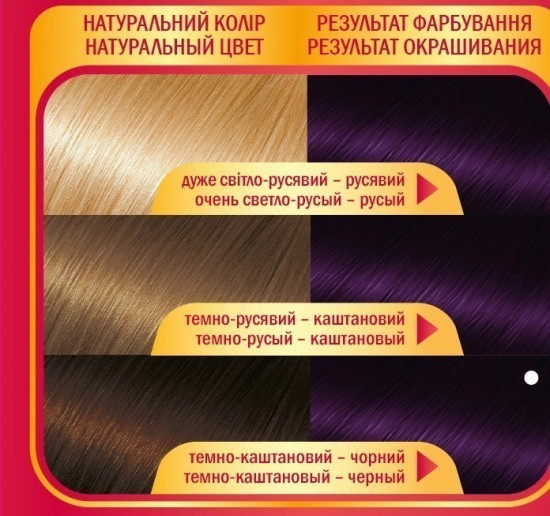 Крем-краска для волос, оттенок 6.0 Баклажан