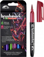 Набор браш-маркеров «Металлик» - Фото 1