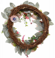 Венок из искусственных цветов «Нежная роза» - Фото 2