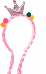 Ободок с косичками «Розовая нежность» - Фото 1