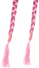 Ободок с косичками «Розовая нежность» - Фото 2