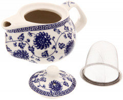 Чайник заварочный с ситом «Синие узоры» - Фото 1