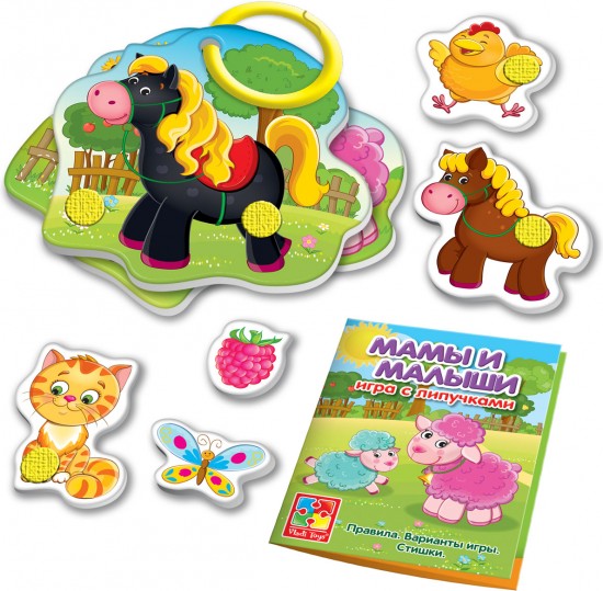 Настольная игра с липучками «Мама и малыш»