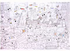 Раскраска по цифрам «Веселая стройка» - Фото 1