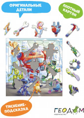 Пазл фигурный «Роботы» - Фото 2