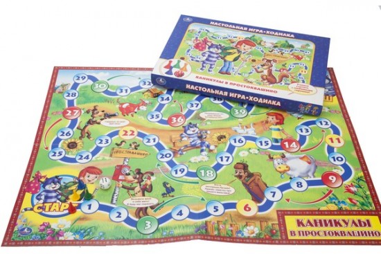 Настольная игра-ходилка «Каникулы в Простоквашино»