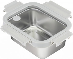 Ланч-бокс стальной со стеклянной крышкой - Фото 1