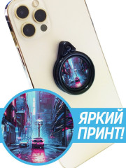 Кольцо-держатель для телефона «Улица Киберпанк» - Фото 2