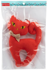 Брелок с подвесом в виде мягкой игрушки «Красная кошка» - Фото 1