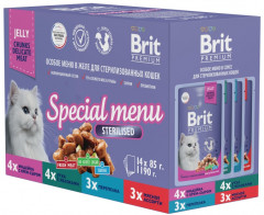 Набор паучей для стерилизованных кошек «Особое меню в желе» - Фото 2