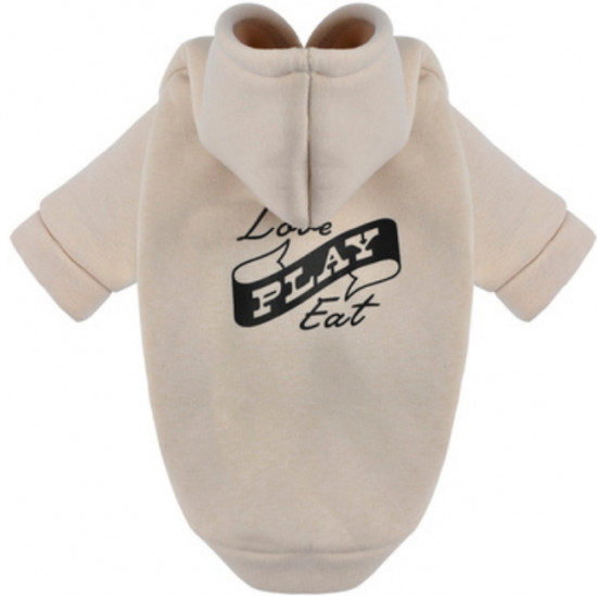 Толстовка для собак с капюшоном