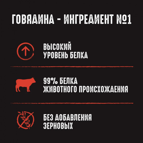 Корм для собак с говядиной в соусе