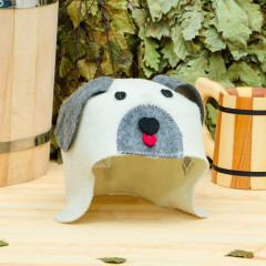 Шапка для бани детская «Собачка» - Фото 2