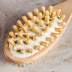 Щётка массажная из натуральной щетины - Фото 3