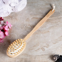 Щётка массажная из натуральной щетины - Фото 1