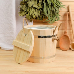 Запарник с крышкой и вставкой оцинкованной - Фото 2