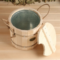 Запарник с крышкой и вставкой оцинкованной - Фото 4