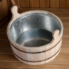 Шайка с вставкой оцинкованной - Фото 2