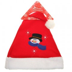 Колпак новогодний «Со снеговиком» (28×41 см) - Фото 1