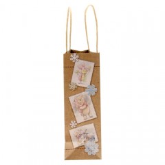 Пакет вертикальный крафт «С Новым годом!», Медвежонок Винни (18×23 см) - Фото 2