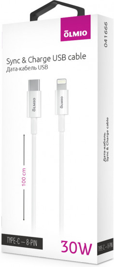 Кабель Olmio Type-C Lightning