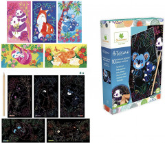 Набор для скретчинга «Животные с малышами» - Фото 1