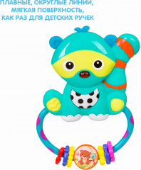 Игрушка-погремушка музыкальная «Енот» - Фото 3