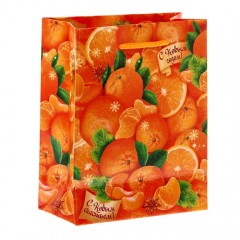 Пакет ламинат вертикальный «Мандарины» (11×0,2×14 см) - Фото 1