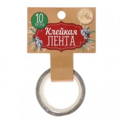 Лента клейкая декоративная «Ёлочные игрушки» - Фото 1