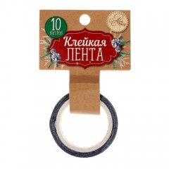 Декоративная клейкая лента «Новогодняя ночь», (1,5 см х10 м) - Фото 1