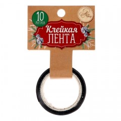 Декоративная клейкая лента «Уютный Новый год», (1,5 см х10 м) - Фото 1