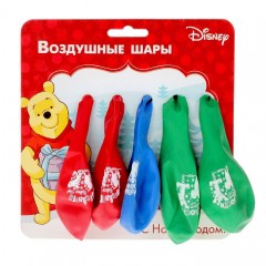 Воздушные шары «Веселого Нового года. Винни», 5 штук, 12 дюймов - Фото 2