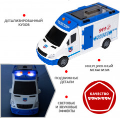 Машина инерционная «Полиция фургон» - Фото 9