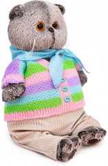 Игрушка мягкая «Басик в полосатой кофте и штанах» - Фото 1