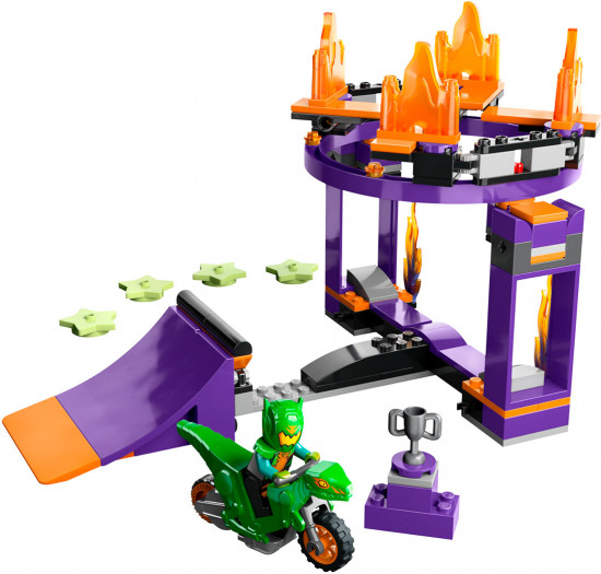 Конструктор LEGO® 60359 Испытание каскадеров с трамплином и кольцом