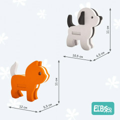 Набор конструкторов мягких «Домашние любимцы» - Фото 2