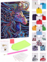 Мозаика алмазная «Радужный конь» - Фото 1