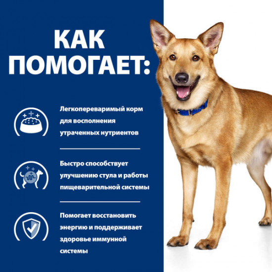 Корм для собак при заболеваниях ЖКТ с индейкой