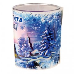 Свеча в стеклянном стаканчике «Тепла и уюта в Новом году» - Фото 4