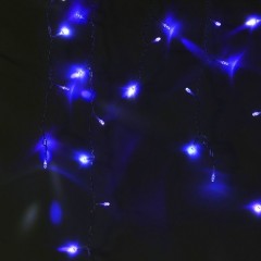 Гирлянда «Бахрома», 3х0,6 м, LED-160-220V, бело-синий, нить силикон - Фото 3