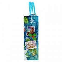 Пакет подарочный пластик «Зимний домик» (30×30 см) - Фото 2