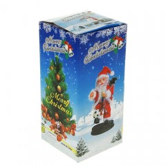 Кукла-снегурочка в розово-голубой шубке, с бантом (русская мелодия), 23 см - Фото 1