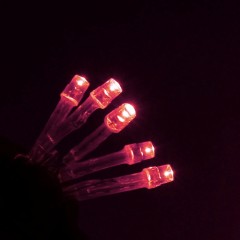 Гирлянда «Бахрома», 4х0,6 м, LED-180-220V, красный, нить силикон, 8 режимов - Фото 3