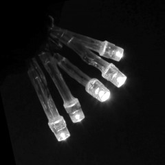 Гирлянда «Бахрома», 1,2х0,6 м, LED-60-220V, белый, нить силикон, 8 режимов - Фото 3