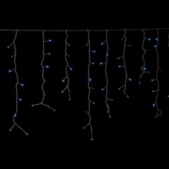 Гирлянда «Бахрома», 1,2х0,6 м, LED-60-220V, синий, нить темная, 8 режимов - Фото 4