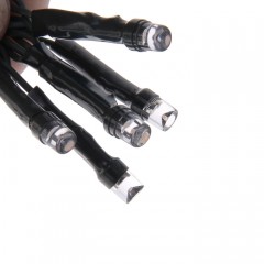 Гирлянда «Бахрома», 1,2х0,6 м, LED-60-220V, синий, нить темная, 8 режимов - Фото 2