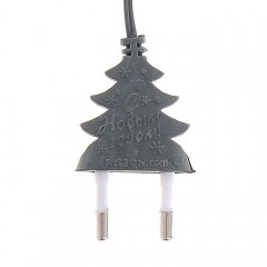 Гирлянда «Бахрома», 1,2х0,6 м, LED-60-220V, фиолетовый, нить темная, 8 режимов - Фото 1